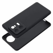 Matinis silikoninis galinis dėklas Xiaomi 13 Lite, juodas