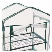 Mini Greenhouse Balcony Garden 4 Metal Shelves PVC Foil 69 x 49 x 157c