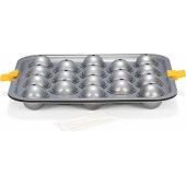Patisse formy do pieczenia ciastka 32 x 29 cm stal srebrno-żółta