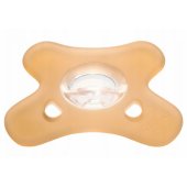 Silicone Soother Symmetrical 0-6m Orange