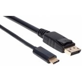 Manhattan Monitor cable adapter USB-C to DisplayPort DP 4K M/ M