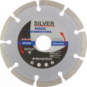 Silver SEGMENTARY DIAMOND TARGET 125 x 22.2 x 7mm EX10202