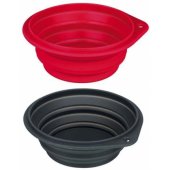 TRIXIE TX-25013 Travel Bowl, silicone, foldable 2 l/ 22 cm diameter