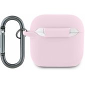 Liquid Silicone Croc Logo Case for AirPods 4 Pink