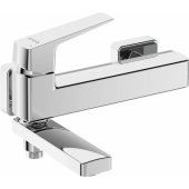 Wall-mounted bathtub mixer - with folding spout !