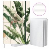 Notebook Planner Lined Banana Leaves Eraser A5 80 Sheets