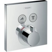 ShowerSelect E Thermostatic 2 outlets Chrome