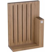 Knife block, bamboo - standing model, magnetic. 27,7x12,5x38,5
