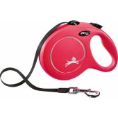 Flexi automatic leash New Classic tape - L 8 m red