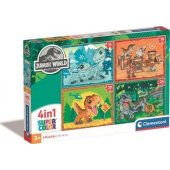 Clementoni CLE 4-in-1 SuperColor Jurassic World puzzle 21521