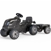 Smoby Farmer XL tractor with trailer Black