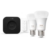 Starter kit: 2 E27 smart bulbs + Dimmer switch + Bridge Pro