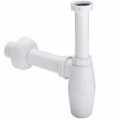 Bottle trap without outlet 11/ 2"x40, white