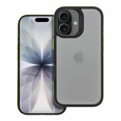 NEO galinis dėklas Apple iPhone 17, juodas/ geltonas