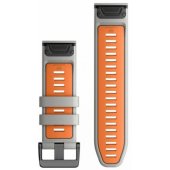 26mm Quickfit Silicone Strap Mist Gray/ Orange