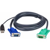 2L-5202U USB KVM kabelis su 3-in-1 SPHD, 1.8m