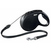 Flexi New Classic Automatic Cable Leash M 8m Black up to 20kg