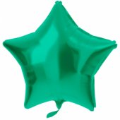 Foil Balloon "Star" 48cm Matte Green Metallic