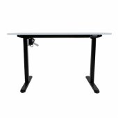 Desk ERGO LIGHT with 1 motor 120x60cm, black/ white