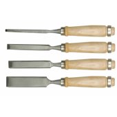 Vorel staliaus kaltų rinkinys, 4 vnt., 6x12x18x24mm (25500)