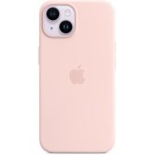 Silikoninis dėklas su MagSafe iPhone 14 Plus (MPT73ZM/ A) kreidinė rožinė