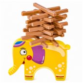 Skill Game Balancing Elephant Build a Tower of Blocks Elephant 61 pcs.
