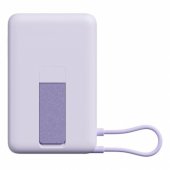 "Magnetic Power Bank with Built-in Stand 10000mAh", violetinė