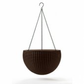 Hanging Sphere Planter Brown