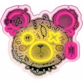 _7210882 Neon ART LED PUNK TEDDY BEAR rožinė-geltona FLA01 Forever Light