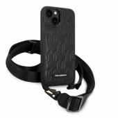Monogram Crossbody dėklas, skirtas iPhone 14, juodas