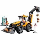 60480 Yellow Backhoe Loader