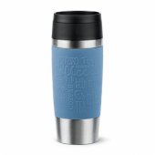 Emsa TRAVEL MUG Classic termo puodelis (mėlynas / nerūdijantysis plienas, 0,36 litro)