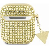 Rhinestone Triangle Charm Сover AirPods 1/ 2 Gold