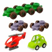 Educational Construction Blocks in a Bag Dinosaurs Numbers Letters 91