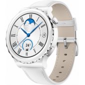 WATCH GT3 Pro Ceramic/ White Leather Strap