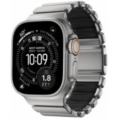 Stratos Band Apple Watch 45/ 46/ 49mm Natural Titanium-Black