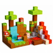 Magnetic Construction Blocks Pixel World Colored Cubes 146 pcs.