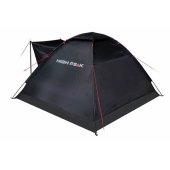High Peak Beaver 3 Black, Red Pyramid tent 10320
