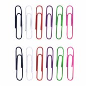 Set of Colorful Paper Clips 33mm 90pcs.
