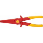 Knipex plastic snipe nose pliers 98 62 02 (red/ yellow, serrated grippi