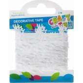 Craft with Fun CF OZDOBA DEK TAŚMA RENIFER 2M/ 2,5CM BIAŁY 12/ 288