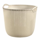 Basket Knit White 30L 40x39x33cm