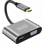 BYL-2310 USB-C 4 viename pilkas