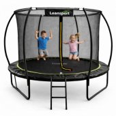Garden Trampoline with Inner Net Black/ Green 305cm