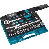Hazet 953SPC bit set/ wrench set 1/ 4", 47-piece.