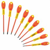 Stanley FATMAX atsuktuvų rinkinys, 10 dalių, raudonas/ geltonas, įtampos testeris