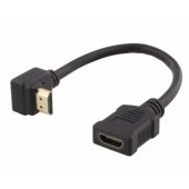 Adapter angled HDMI 1.4 0.2m Black