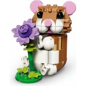 31376 Cute Hamster with a Flower
