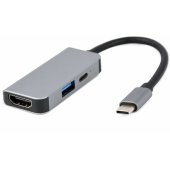 3in1 kelių prievadų adapteris USB Type C