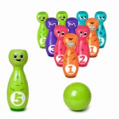 Bowling with Smiley Faces Educational Game for Children Skill Sports 1